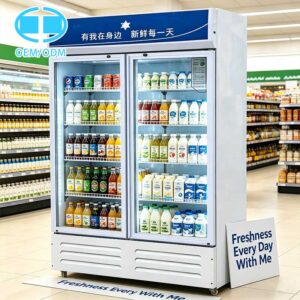 Double-Door Refrigerated Display Cabinet (818L)